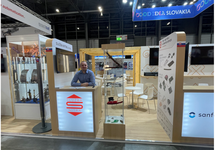 Stand of SLUŽBA NITRA, s.r.o. within the joint exposition of the SR at the International Engineering Fair in Brno 2025